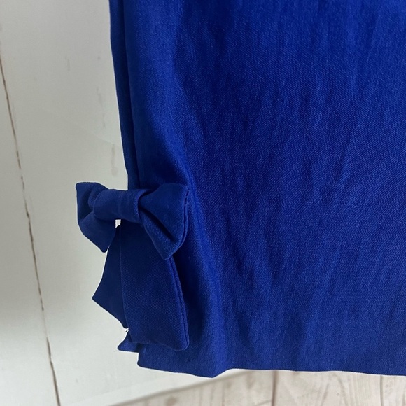 Grace Elements bright blue ankle pants with bow detail Small NWT - Picture 6 of 6
